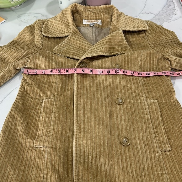 Talbots Tan Double‎ Breasted Coat. Size 8 P - Picture 14 of 14